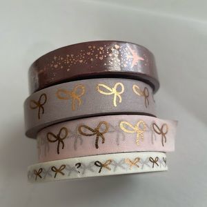 “Curated” Neutral Washi Bundle: Skyline Airplane (NIP) & 3 washi (used)